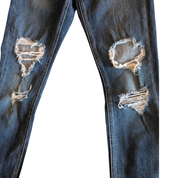 LIKE NEW Rag & Bone 10 In. Dre Destroyed Released Hem Skinny Jeans, size 24x30 - Picture 13 of 16